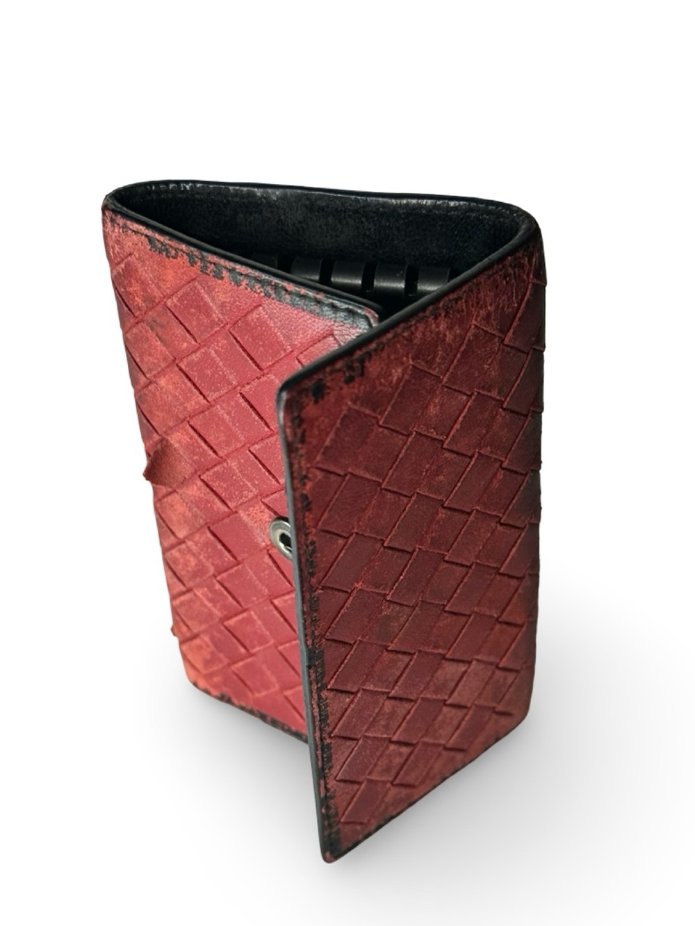 Vintage BOTTEGA VENETA woven leather Key Holder